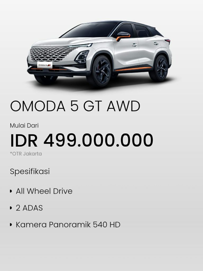 Spesifikasi Chery OMODA 5 GT AWD 2026 Indonesia 7